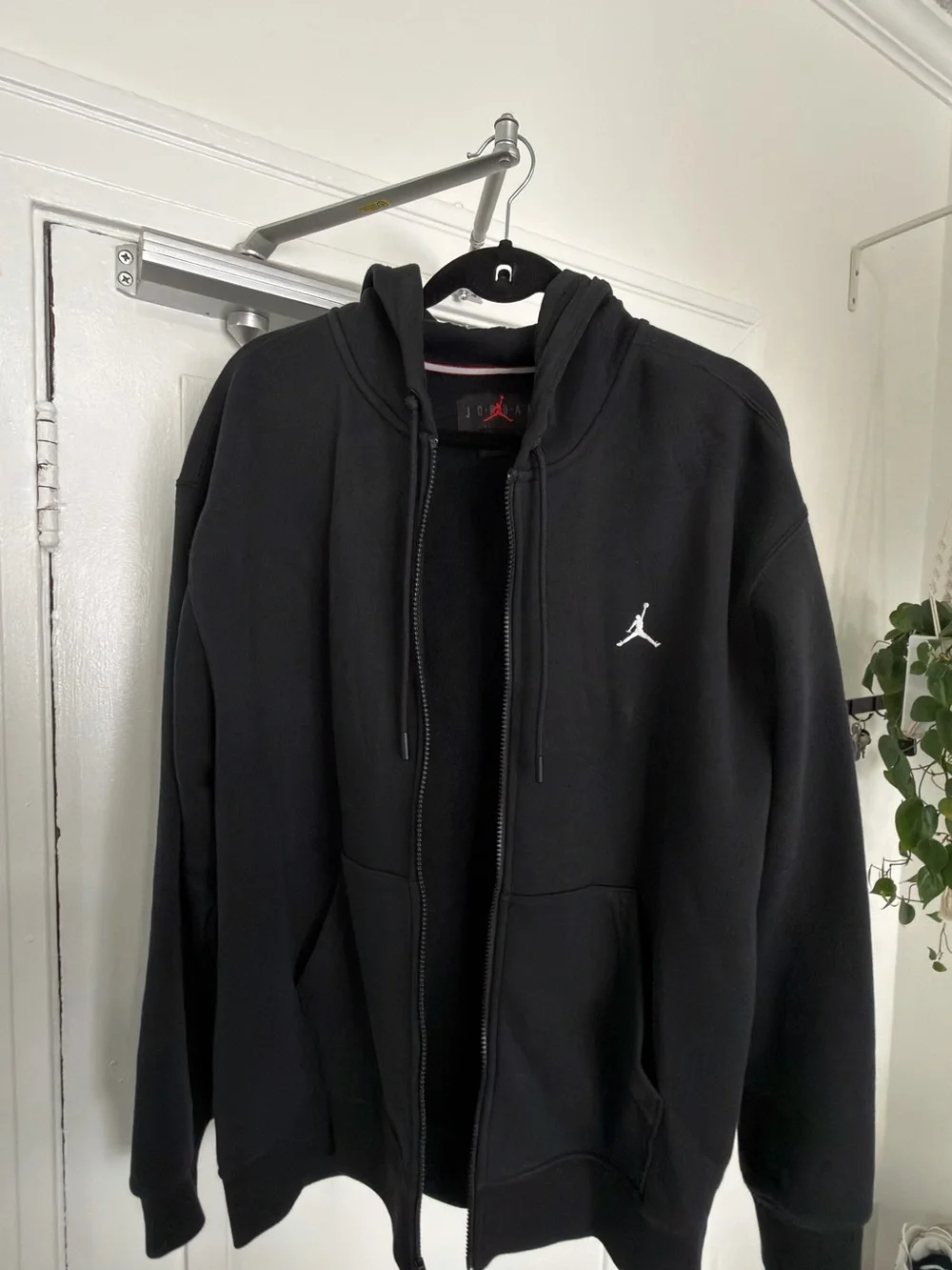 Jordan Black Full-Zip Hoodie with White Jumpman